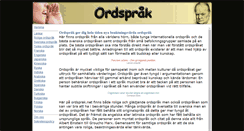 Desktop Screenshot of ordsprak.net